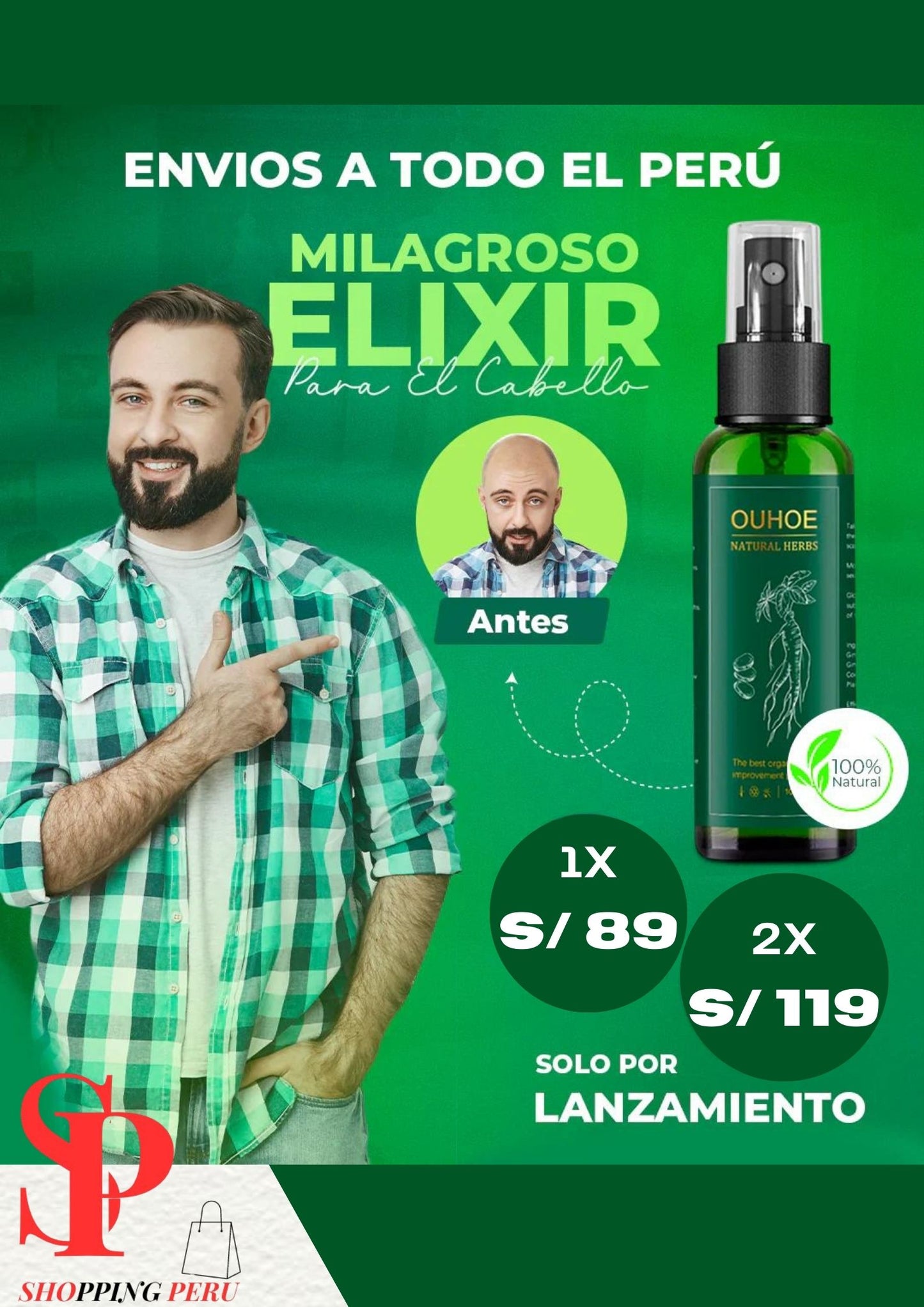 OUHOE™ - ELIXIR PARA EL CRECIMIENTO CABELLO